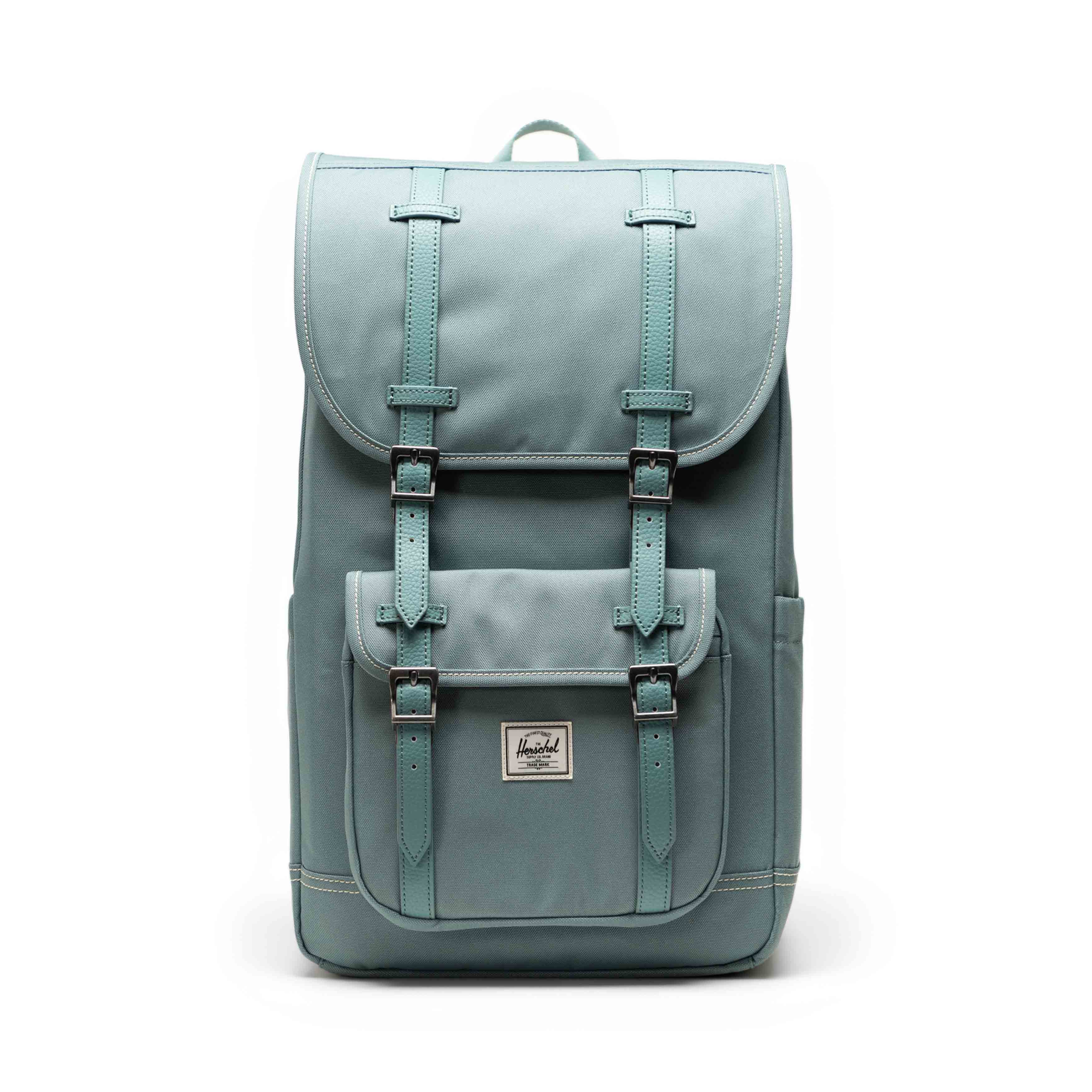 Pastel Adaçayı Herschel Little America Su İtici Kumaş Sırt Çantası, 16" Laptop Uyumlu, 30 L