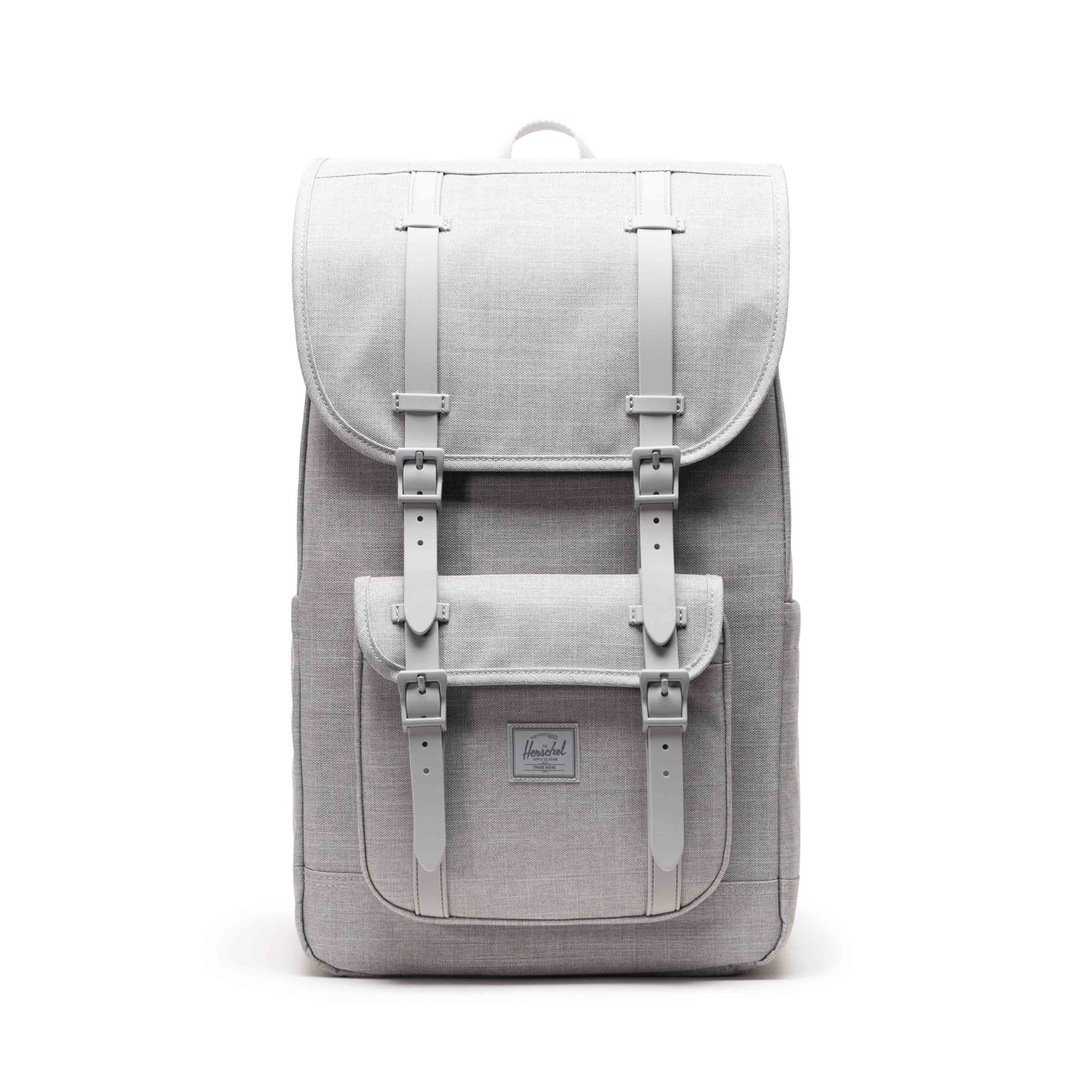 Kırçıllı Keten Gri Herschel Little America Su İtici Kumaş Sırt Çantası, 16" Laptop Uyumlu, 30 L
