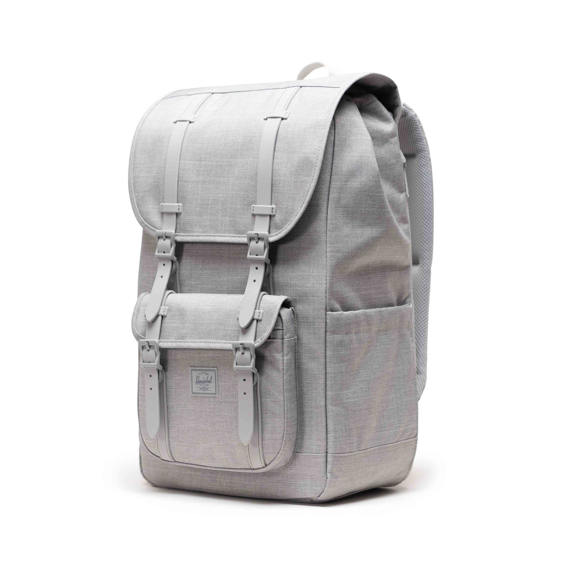 Kırçıllı Keten Gri Herschel Little America Su İtici Kumaş Sırt Çantası, 16" Laptop Uyumlu, 30 L