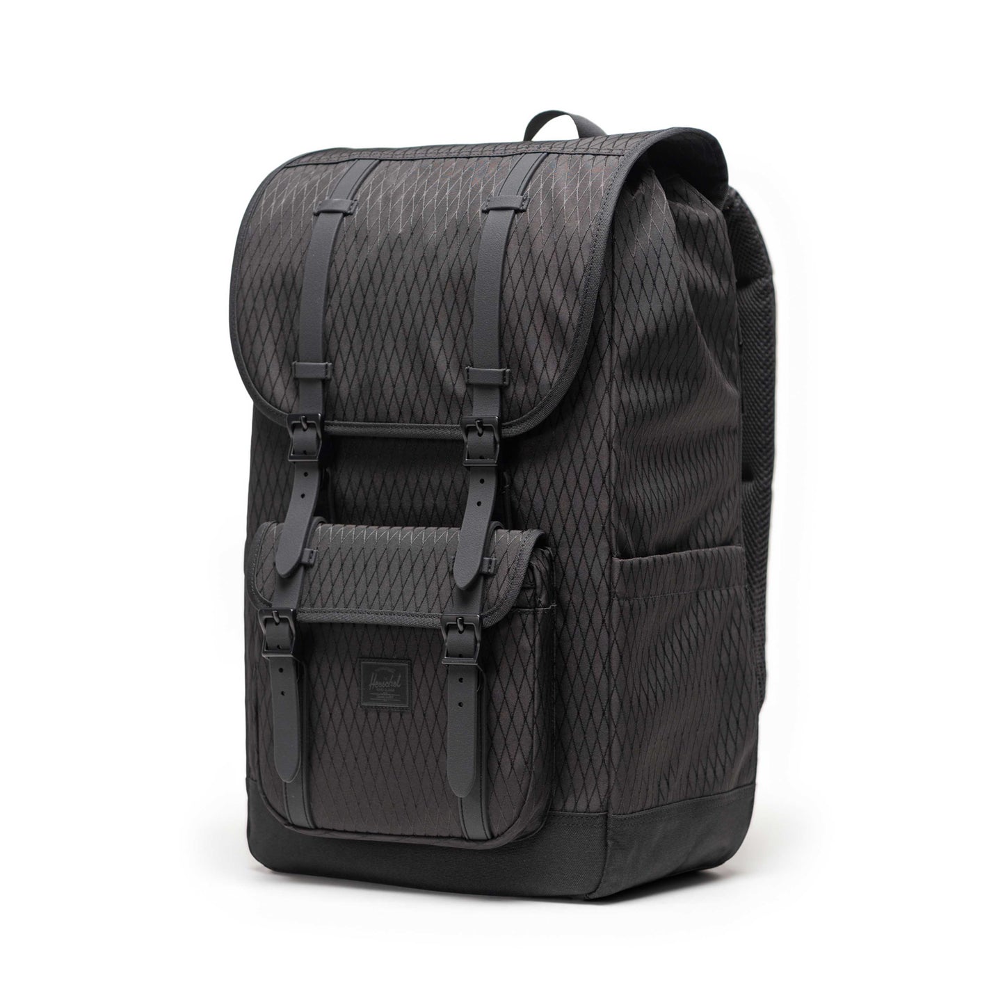 Elmas Dokulu Siyah Herschel Little America Su İtici Kumaş Sırt Çantası, 16" Laptop Uyumlu, 30 L