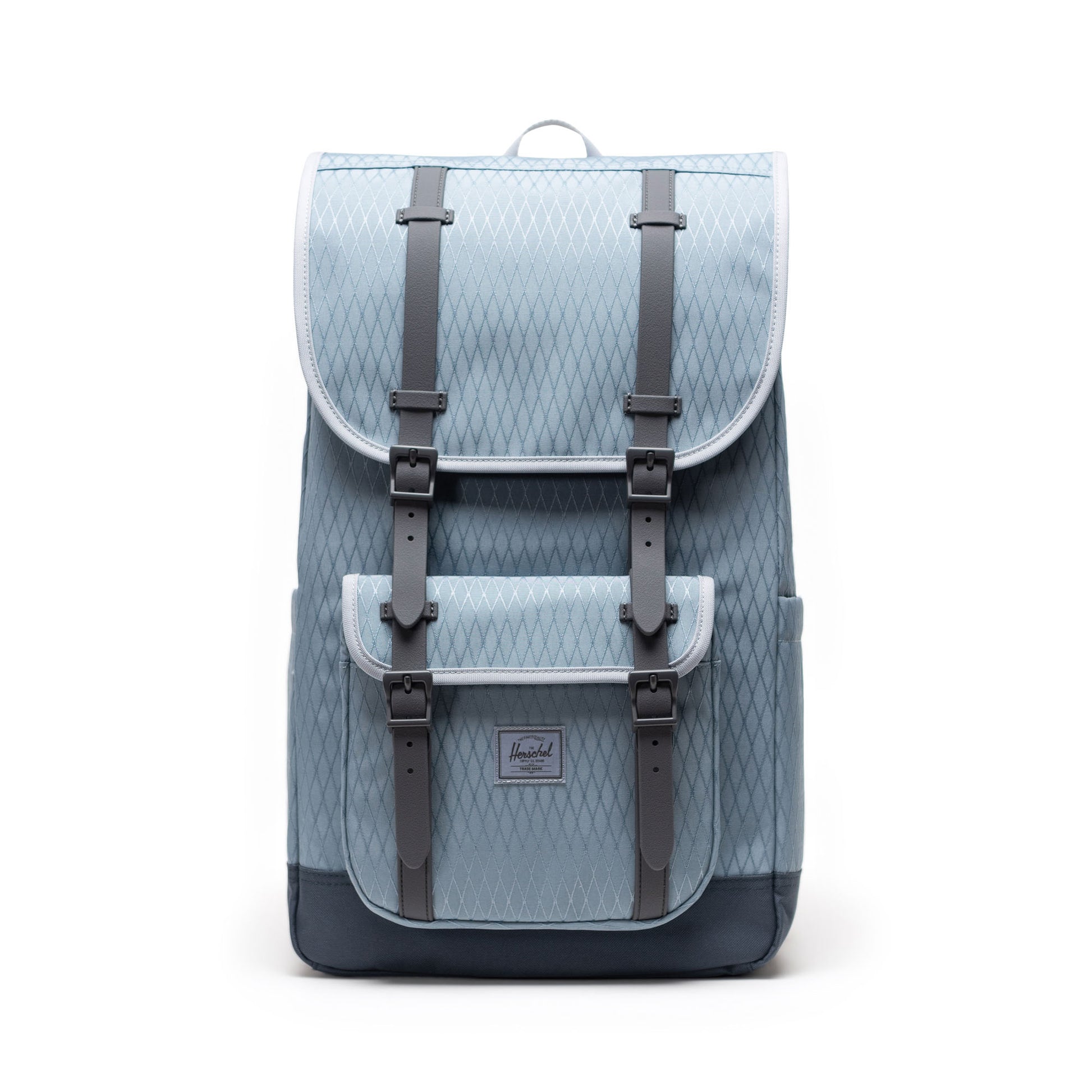 Elmas Dokulu Puslu Mavi Herschel Little America Su İtici Kumaş Sırt Çantası, 16" Laptop Uyumlu, 30 L