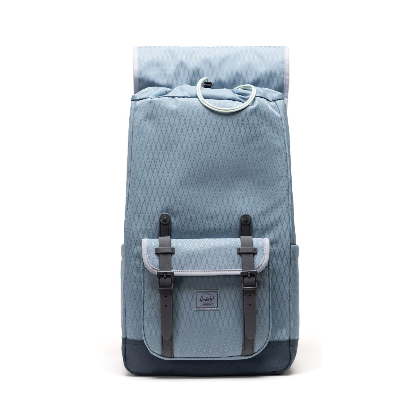 Elmas Dokulu Puslu Mavi Herschel Little America Su İtici Kumaş Sırt Çantası, 16" Laptop Uyumlu, 30 L