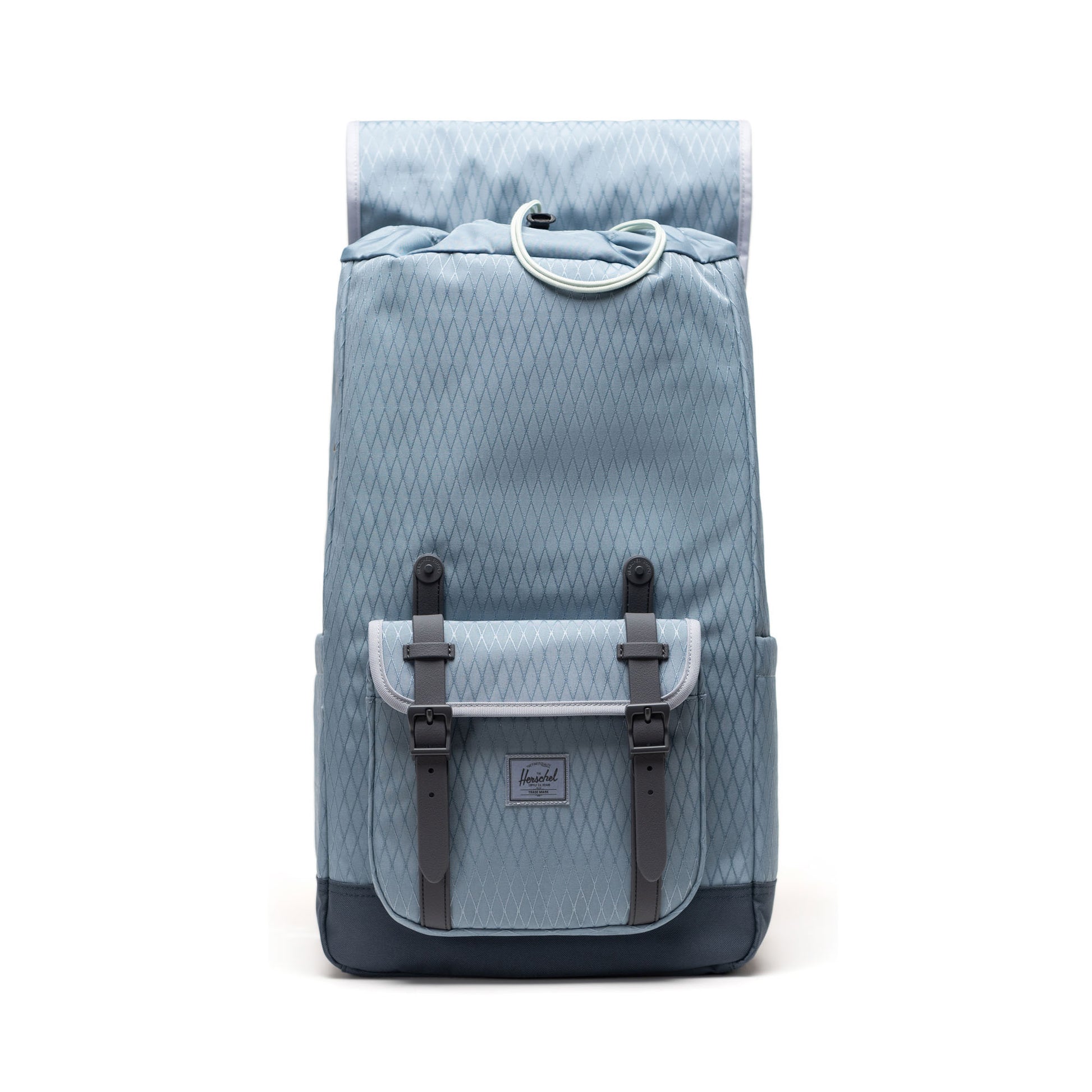 Elmas Dokulu Puslu Mavi Herschel Little America Su İtici Kumaş Sırt Çantası, 16" Laptop Uyumlu, 30 L