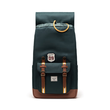 Koyu Yeşil - Pudra Herschel Little America Su İtici Kumaş Sırt Çantası, 16" Laptop Uyumlu, 30 L