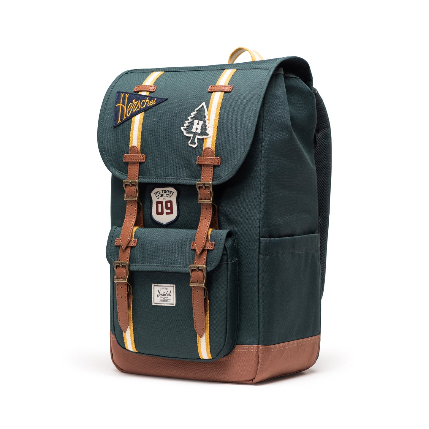 Koyu Yeşil - Pudra Herschel Little America Su İtici Kumaş Sırt Çantası, 16" Laptop Uyumlu, 30 L