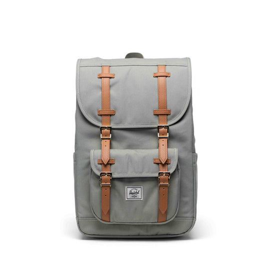 Puslu Yeşil Herschel Little America Orta Boy Su İtici Kumaş Sırt Çantası, 16" Laptop Uyumlu, 21 L