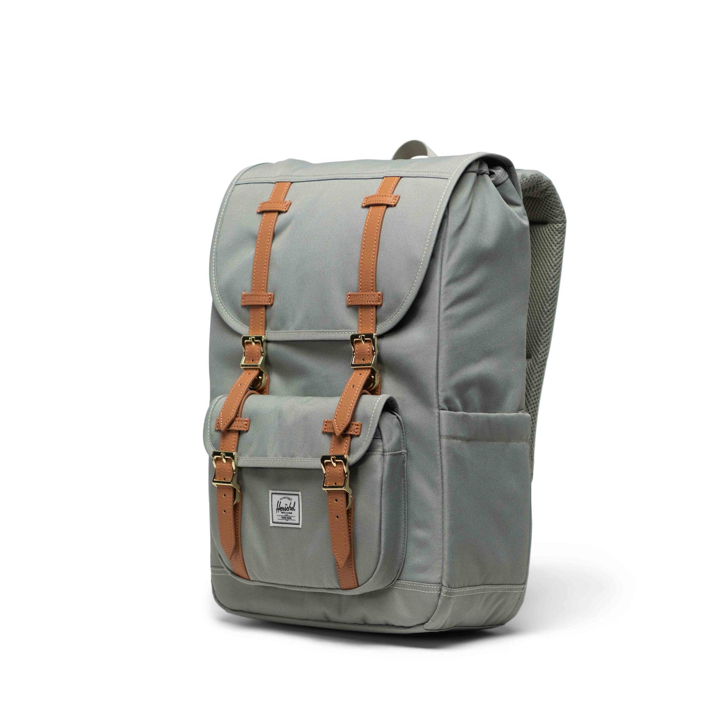 Puslu Yeşil Herschel Little America Orta Boy Su İtici Kumaş Sırt Çantası, 16" Laptop Uyumlu, 21 L