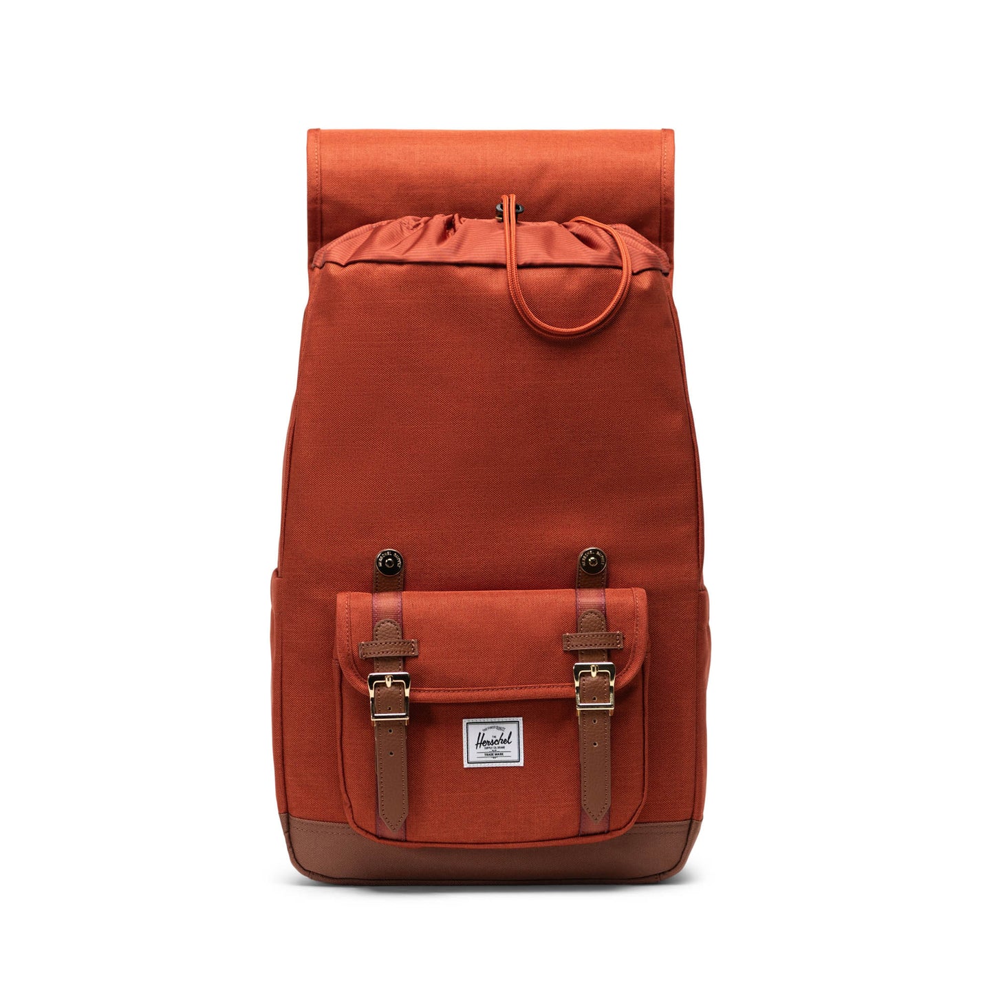 Dokulu Kiremit - Taba Herschel Little America Orta Boy Su İtici Kumaş Sırt Çantası, 16" Laptop Uyumlu, 21 L