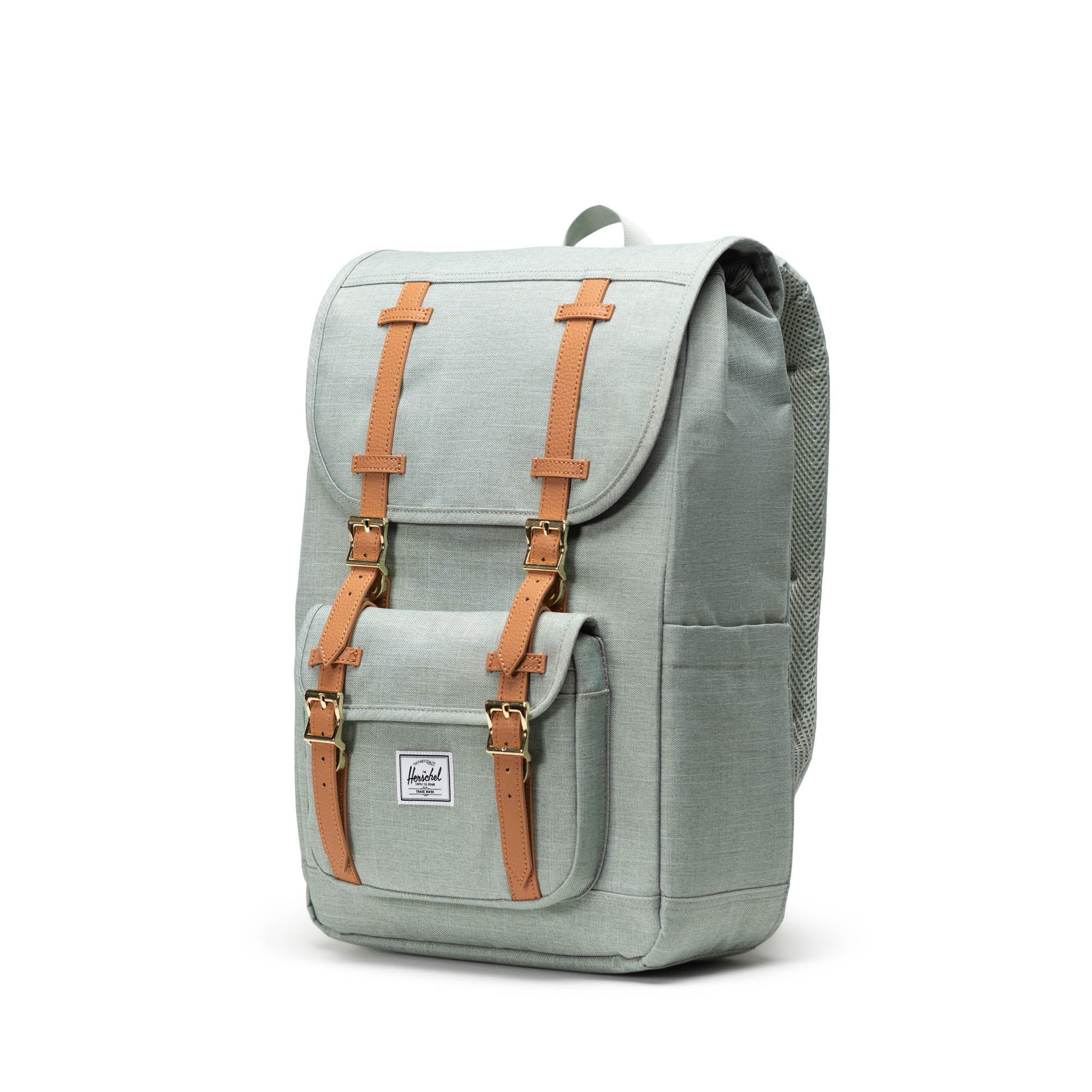 Kırçıllı Mint Yeşili Herschel Little America Orta Boy Su İtici Kumaş Sırt Çantası, 16" Laptop Uyumlu, 21 L