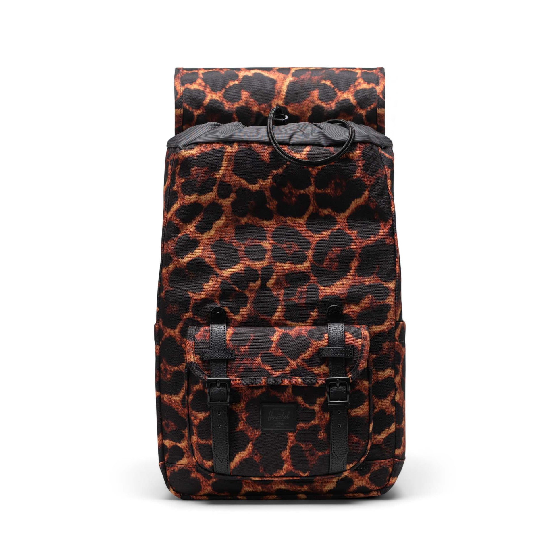 Dijital Leopar Herschel Little America Orta Boy Su İtici Kumaş Sırt Çantası, 16" Laptop Uyumlu, 21 L
