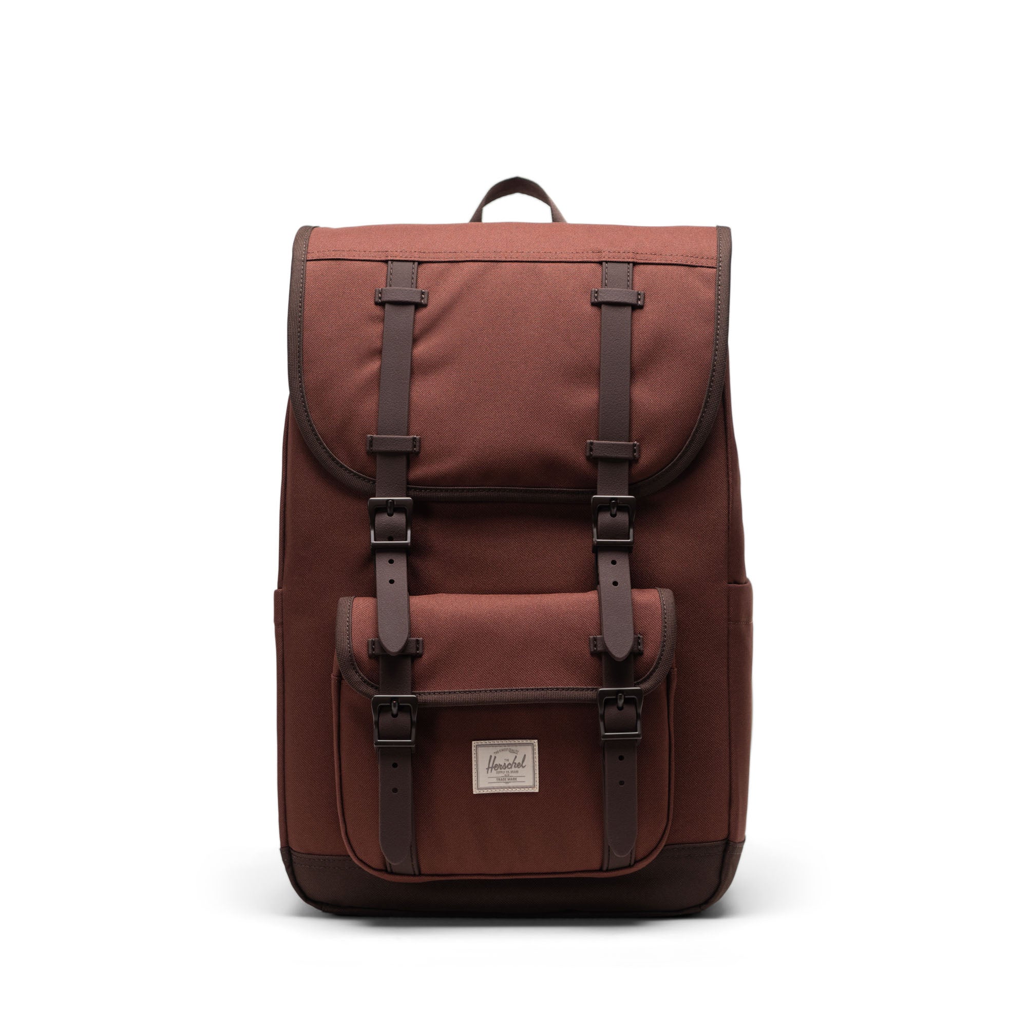 Koyu Kahve Herschel Little America Orta Boy Su İtici Kumaş Sırt Çantası, 16" Laptop Uyumlu, 21 L