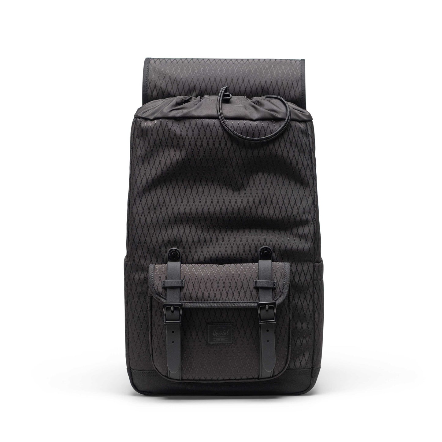 Elmas Dokulu Siyah Herschel Little America Orta Boy Su İtici Kumaş Sırt Çantası, 16" Laptop Uyumlu, 21 L