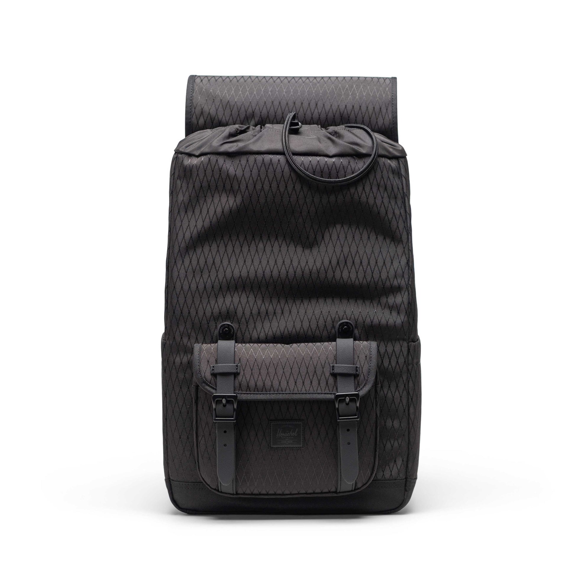 Elmas Dokulu Siyah Herschel Little America Orta Boy Su İtici Kumaş Sırt Çantası, 16" Laptop Uyumlu, 21 L