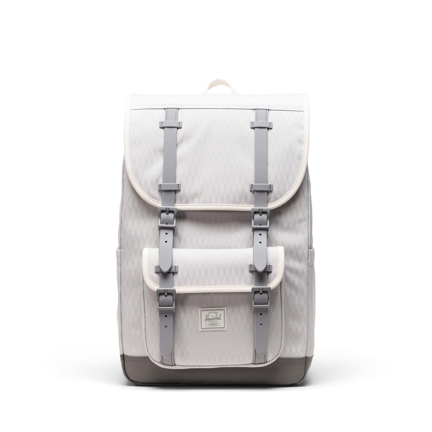 Elmas Dokulu Gri Herschel Little America Orta Boy Su İtici Kumaş Sırt Çantası, 16" Laptop Uyumlu, 21 L
