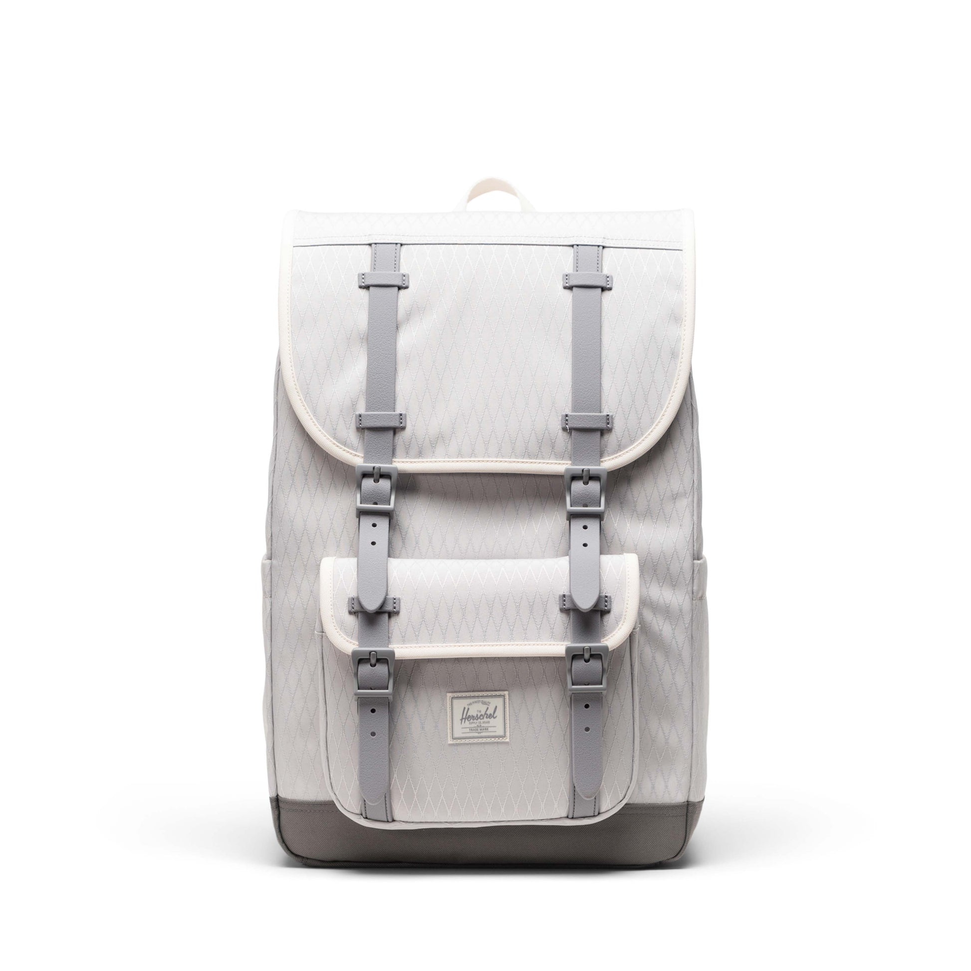 Elmas Dokulu Gri Herschel Little America Orta Boy Su İtici Kumaş Sırt Çantası, 16" Laptop Uyumlu, 21 L