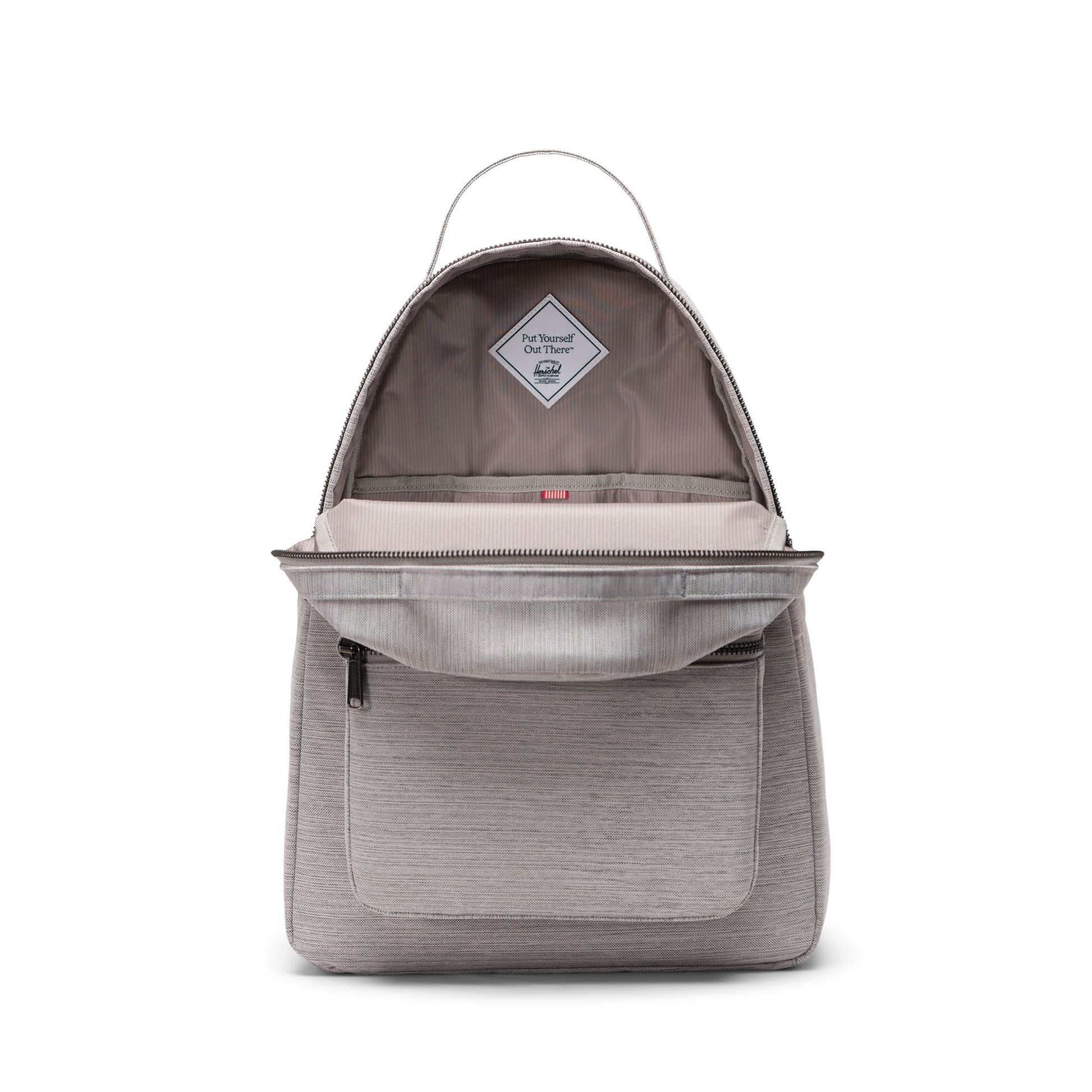 Kırçıllı Açık Gri Herschel Nova Su İtici Kumaş Sırt Çantası, 14" Laptop Uyumlu, 18 L