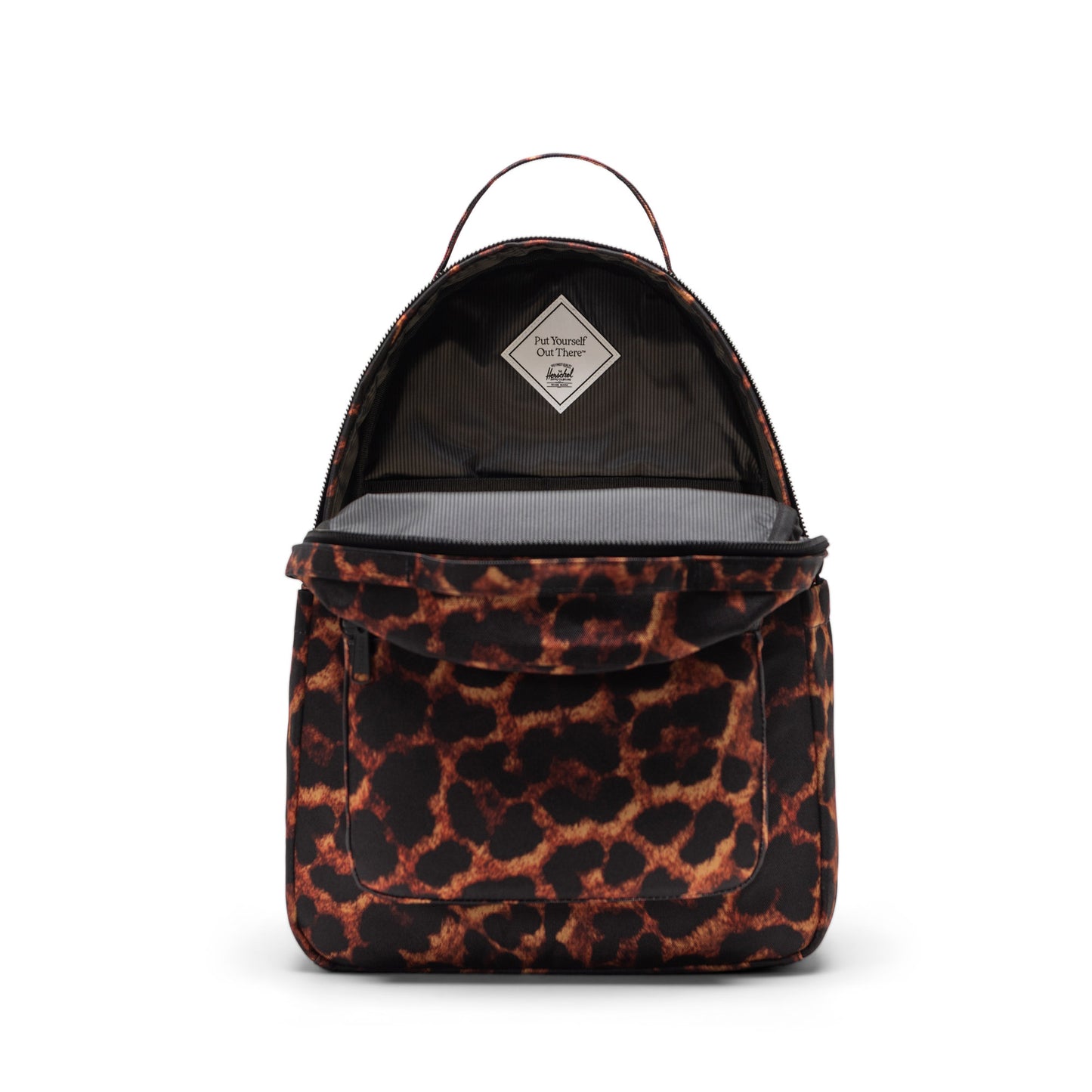 Dijital Leopar Herschel Nova Su İtici Kumaş Sırt Çantası, 14" Laptop Uyumlu, 18 L