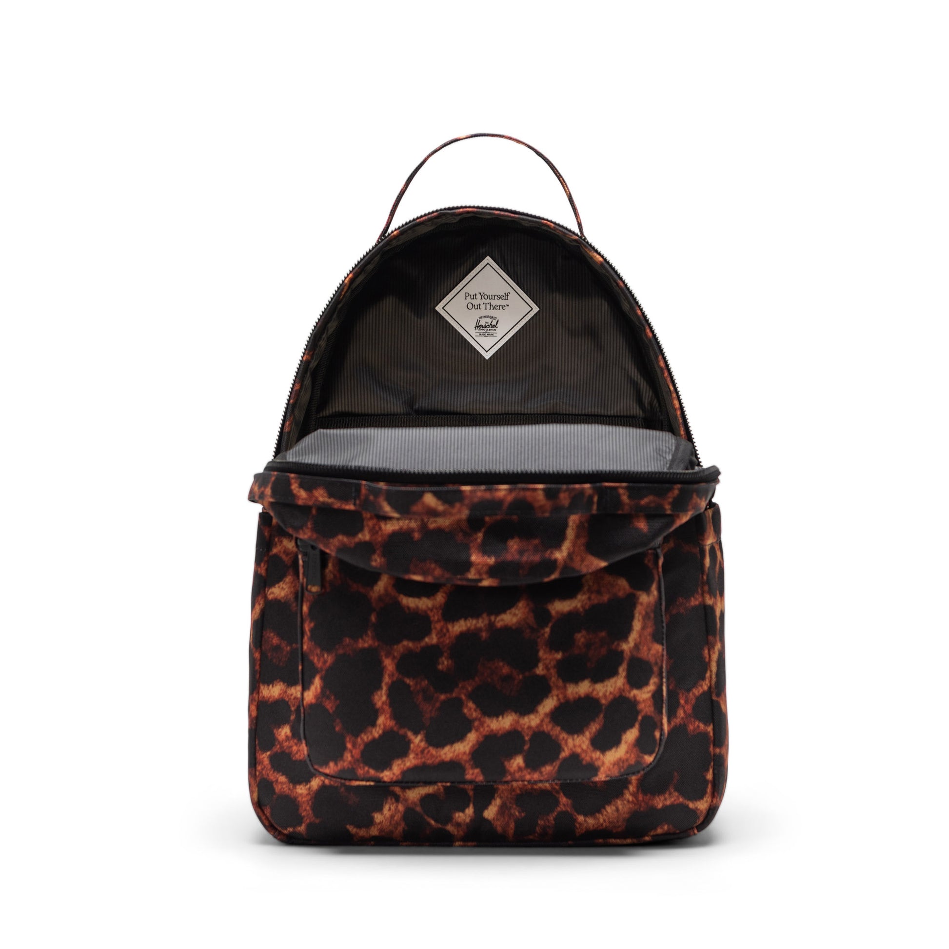 Dijital Leopar Herschel Nova Su İtici Kumaş Sırt Çantası, 14" Laptop Uyumlu, 18 L