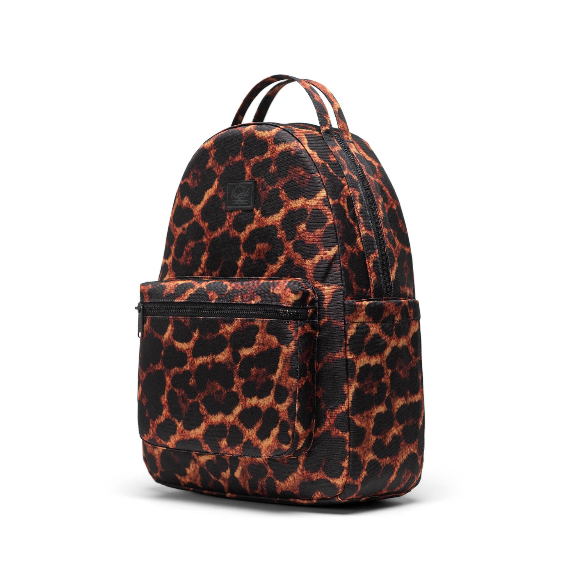 Dijital Leopar Herschel Nova Su İtici Kumaş Sırt Çantası, 14" Laptop Uyumlu, 18 L