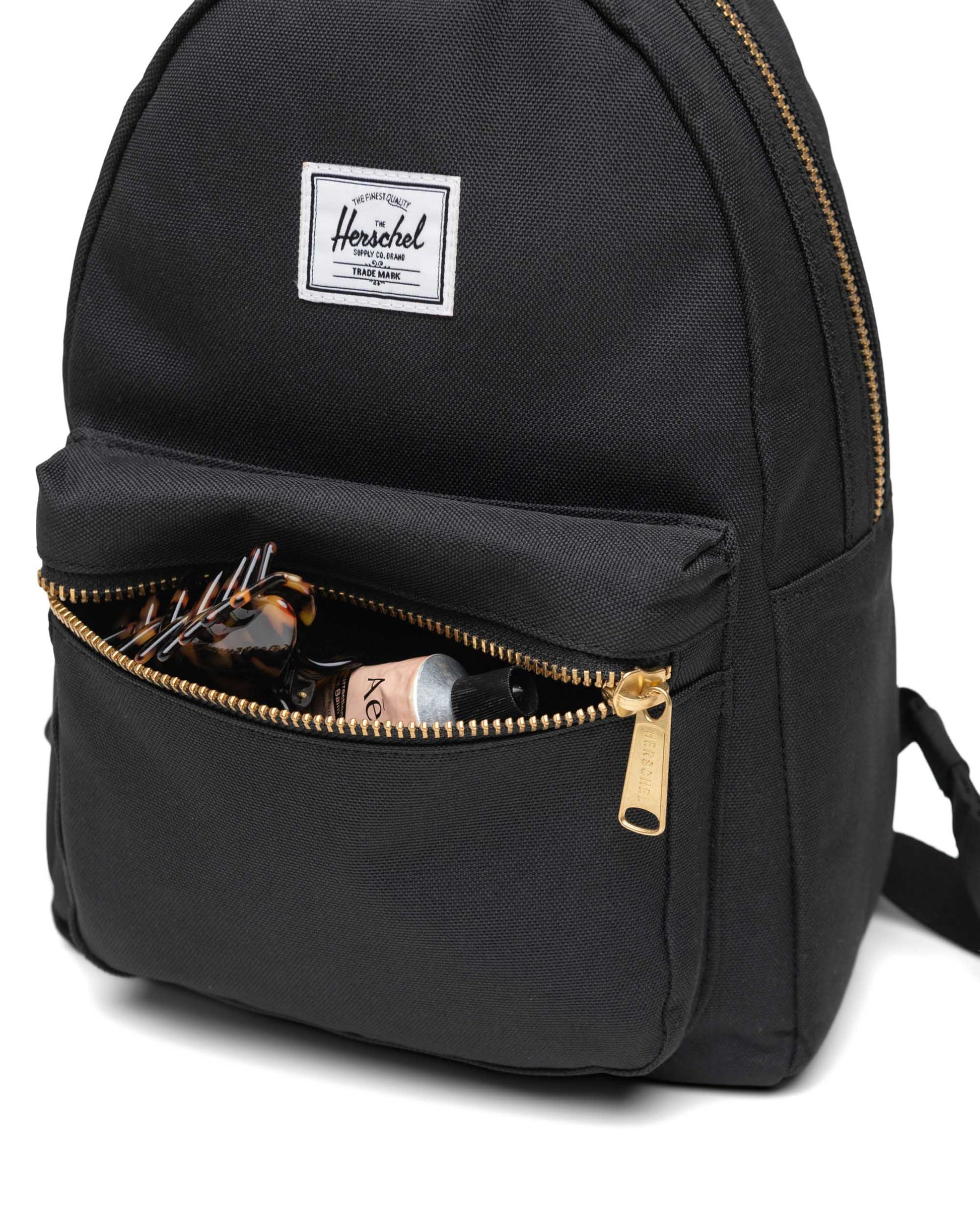 Siyah Herschel Nova Mini Su İtici Kumaş Sırt Çantası, 9 L