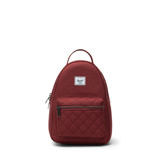 Mürdüm Kapitone Herschel Nova Mini Su İtici Kumaş Sırt Çantası, 9 L