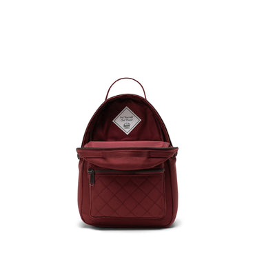 Mürdüm Kapitone Herschel Nova Mini Su İtici Kumaş Sırt Çantası, 9 L