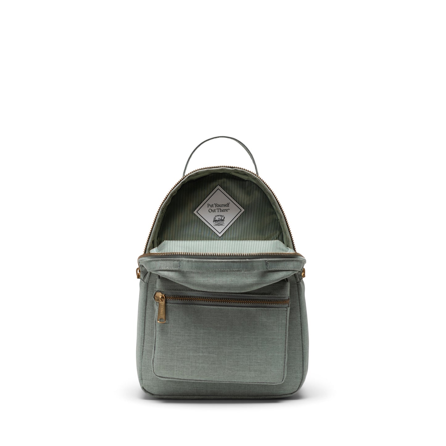 Kırçıllı Mint Yeşili Herschel Nova Mini Su İtici Kumaş Sırt Çantası, 9 L