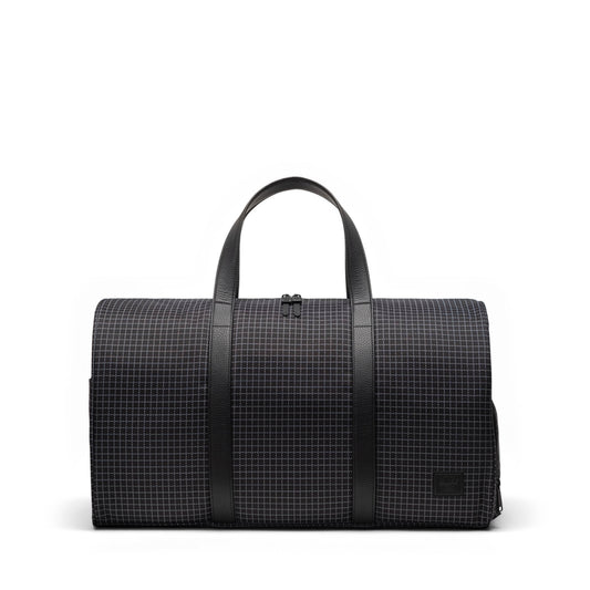 Grid Siyah Herschel Novel Duffle Seyahat ve Spor Çantası