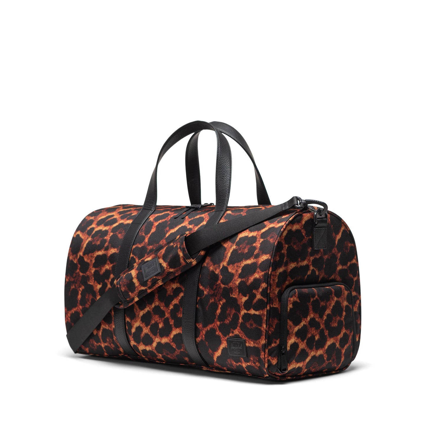 Dijital Leopar Herschel Novel Duffle Seyahat ve Spor Çantası