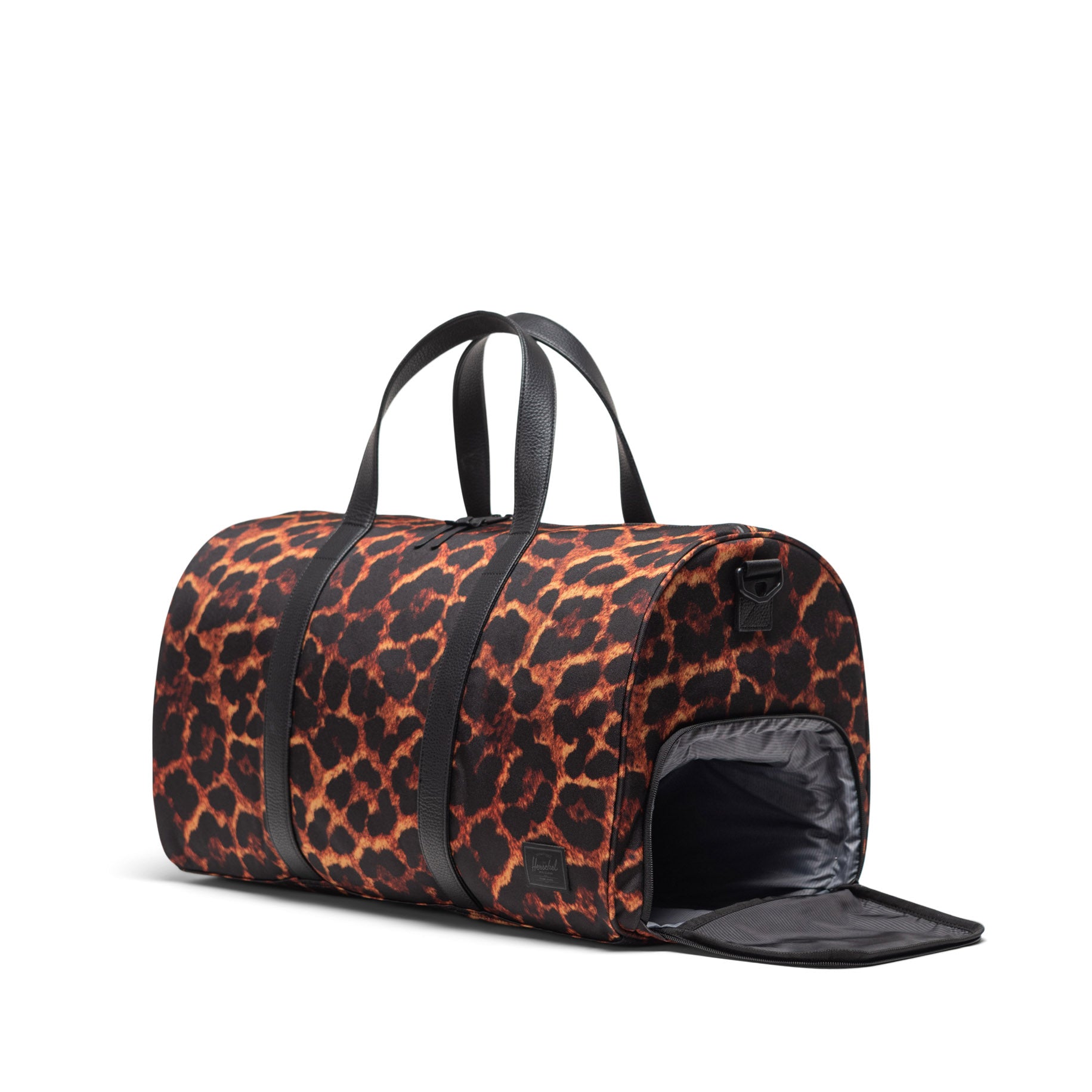 Dijital Leopar Herschel Novel Duffle Seyahat ve Spor Çantası