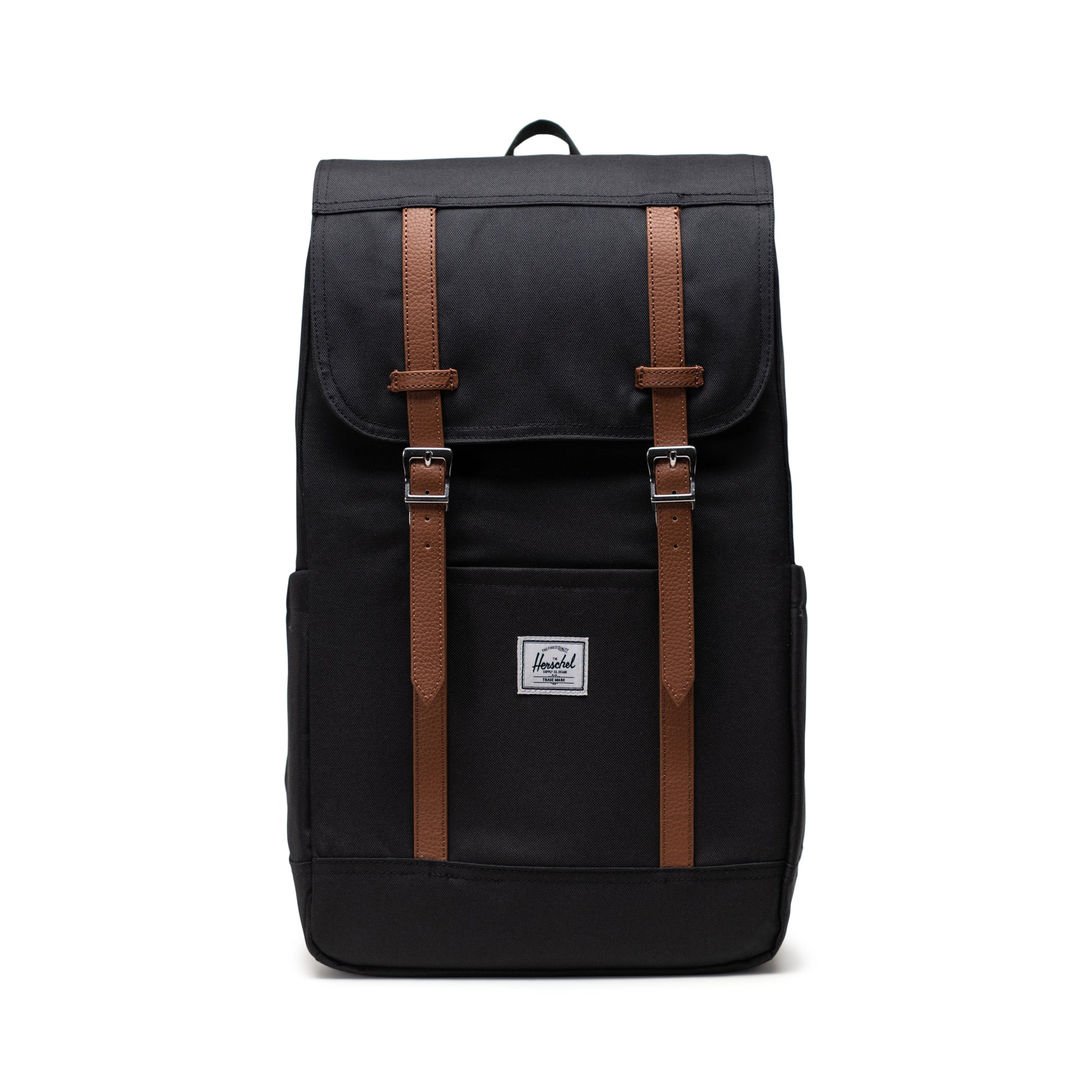 Siyah Herschel Retreat Su İtici Kumaş 16" Laptop Uyumlu Mıknatıslı Kapama Sırt Çantası, 23 L