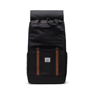 Siyah Herschel Retreat Su İtici Kumaş 16" Laptop Uyumlu Mıknatıslı Kapama Sırt Çantası, 23 L