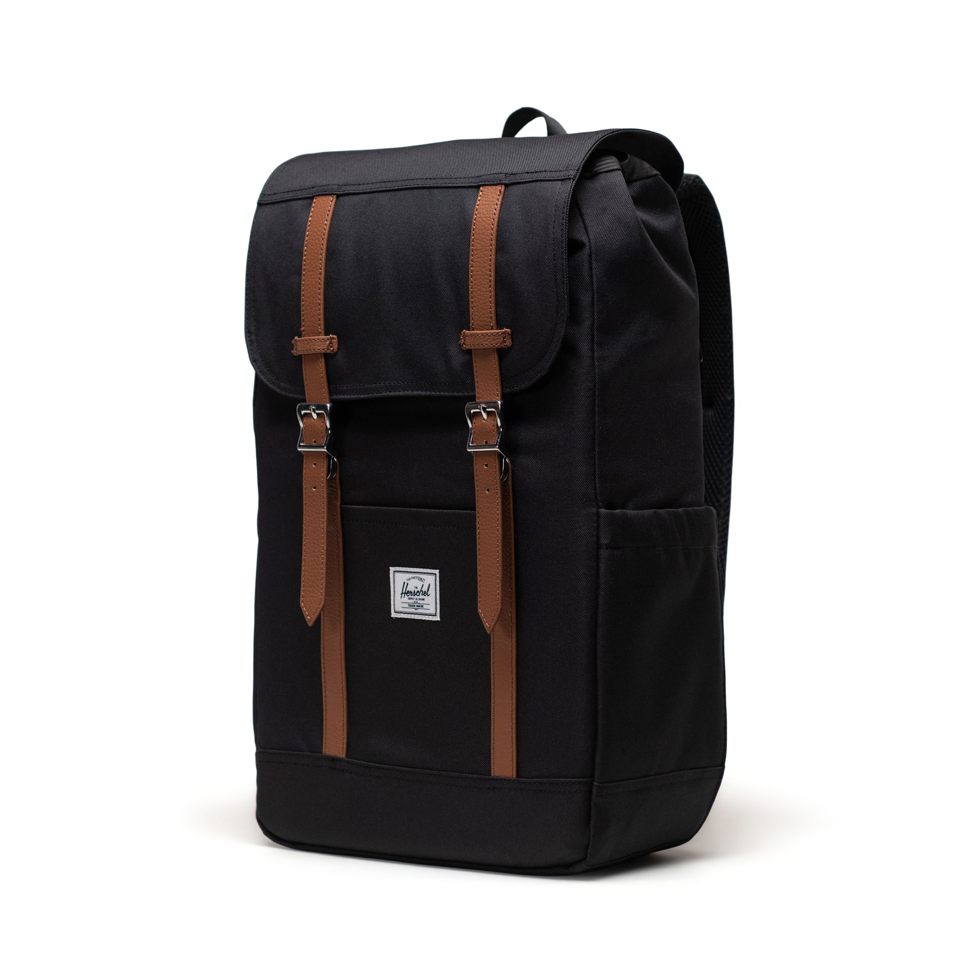 Siyah Herschel Retreat Su İtici Kumaş 16" Laptop Uyumlu Mıknatıslı Kapama Sırt Çantası, 23 L