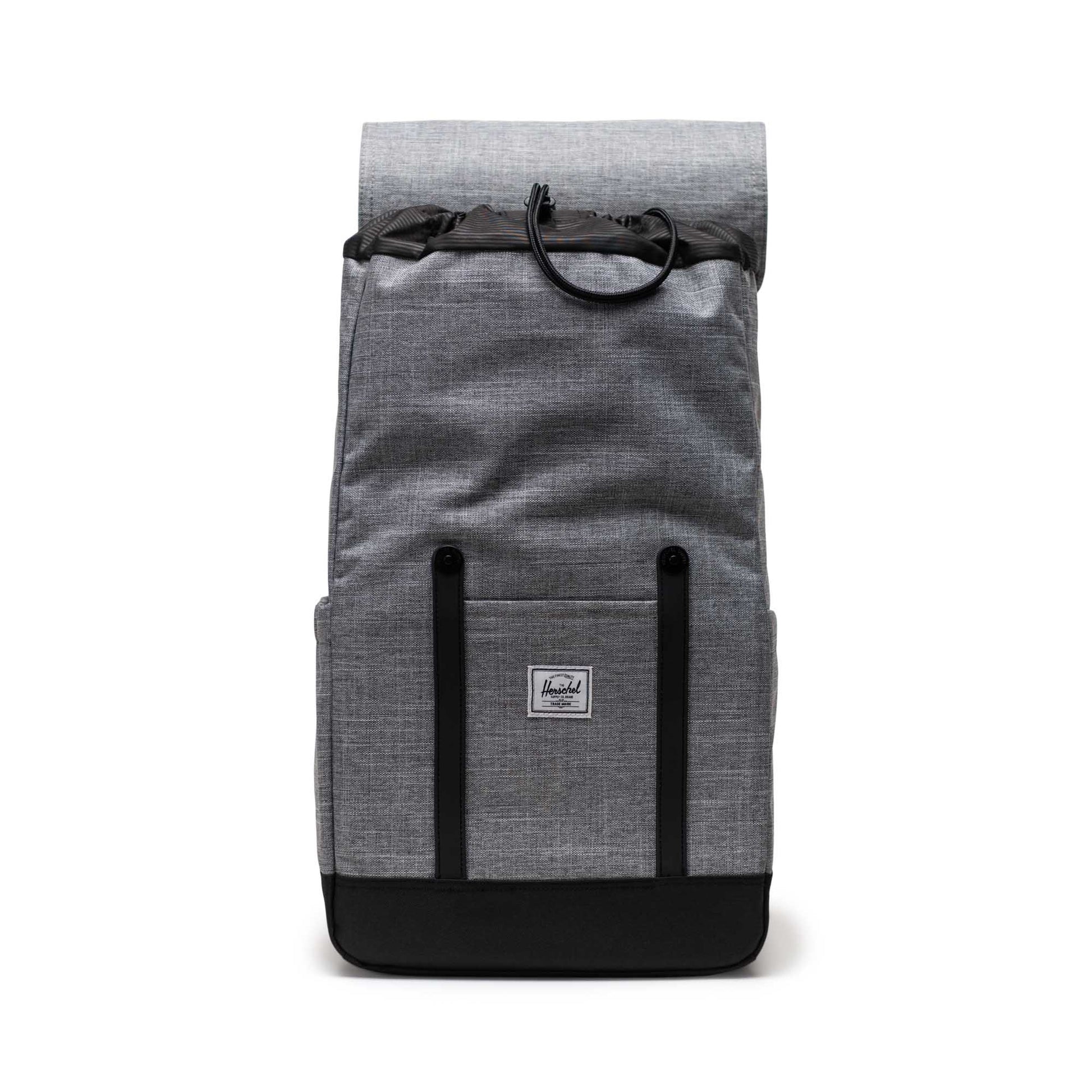 Kırçıllı Antrasit Herschel Retreat Su İtici Kumaş 16" Laptop Uyumlu Mıknatıslı Kapama Sırt Çantası, 23 L
