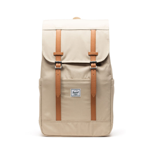 Soluk Açık Pembe Herschel Retreat Su İtici Kumaş 16" Laptop Uyumlu Mıknatıslı Kapama Sırt Çantası, 23 L