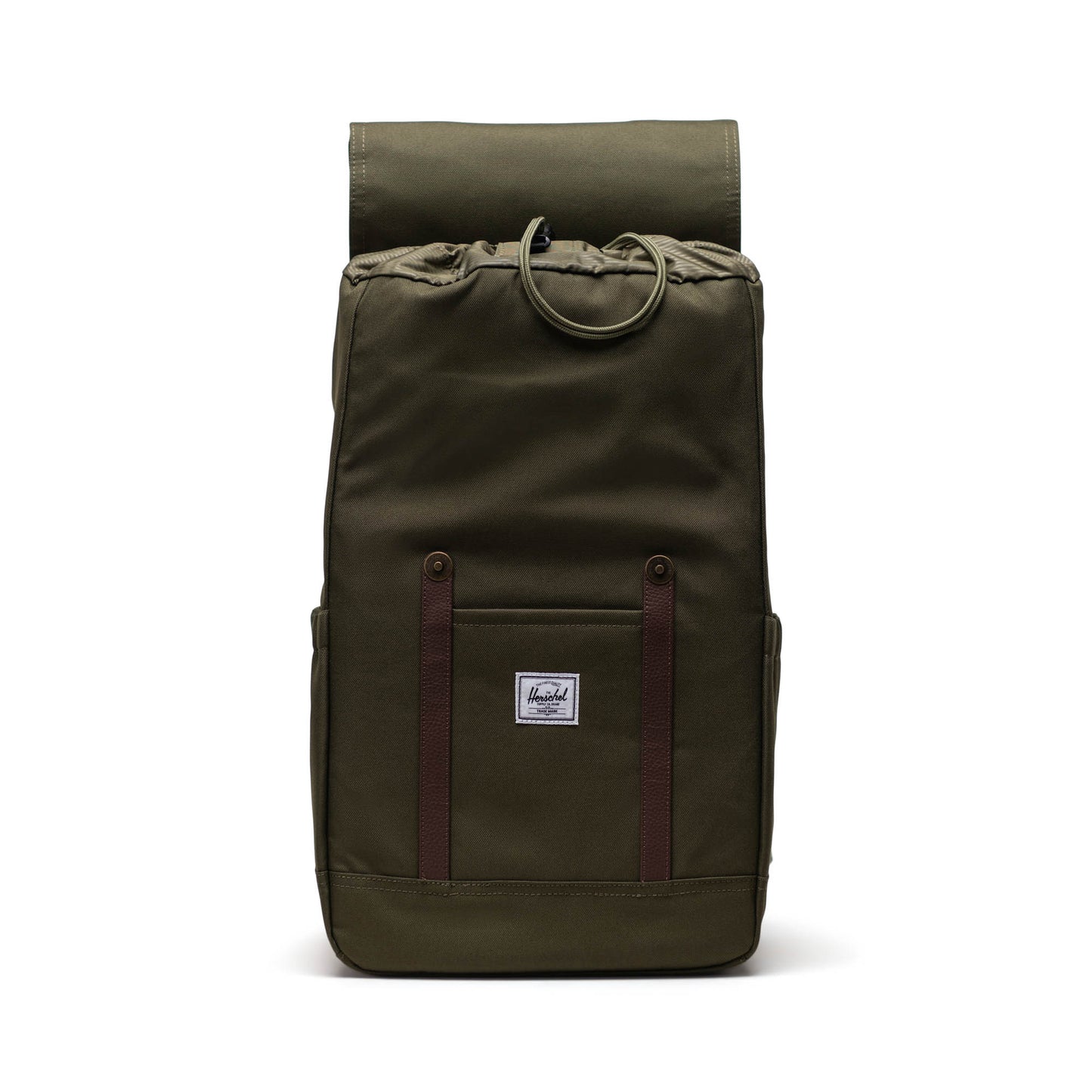 Haki Herschel Retreat Su İtici Kumaş 16" Laptop Uyumlu Mıknatıslı Kapama Sırt Çantası, 23 L
