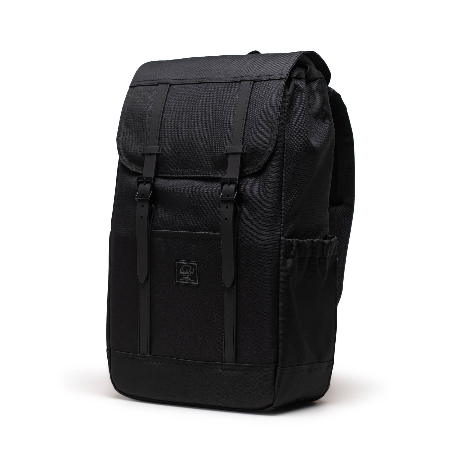 Siyah Tonal Herschel Retreat Su İtici Kumaş 16" Laptop Uyumlu Mıknatıslı Kapama Sırt Çantası, 23 L