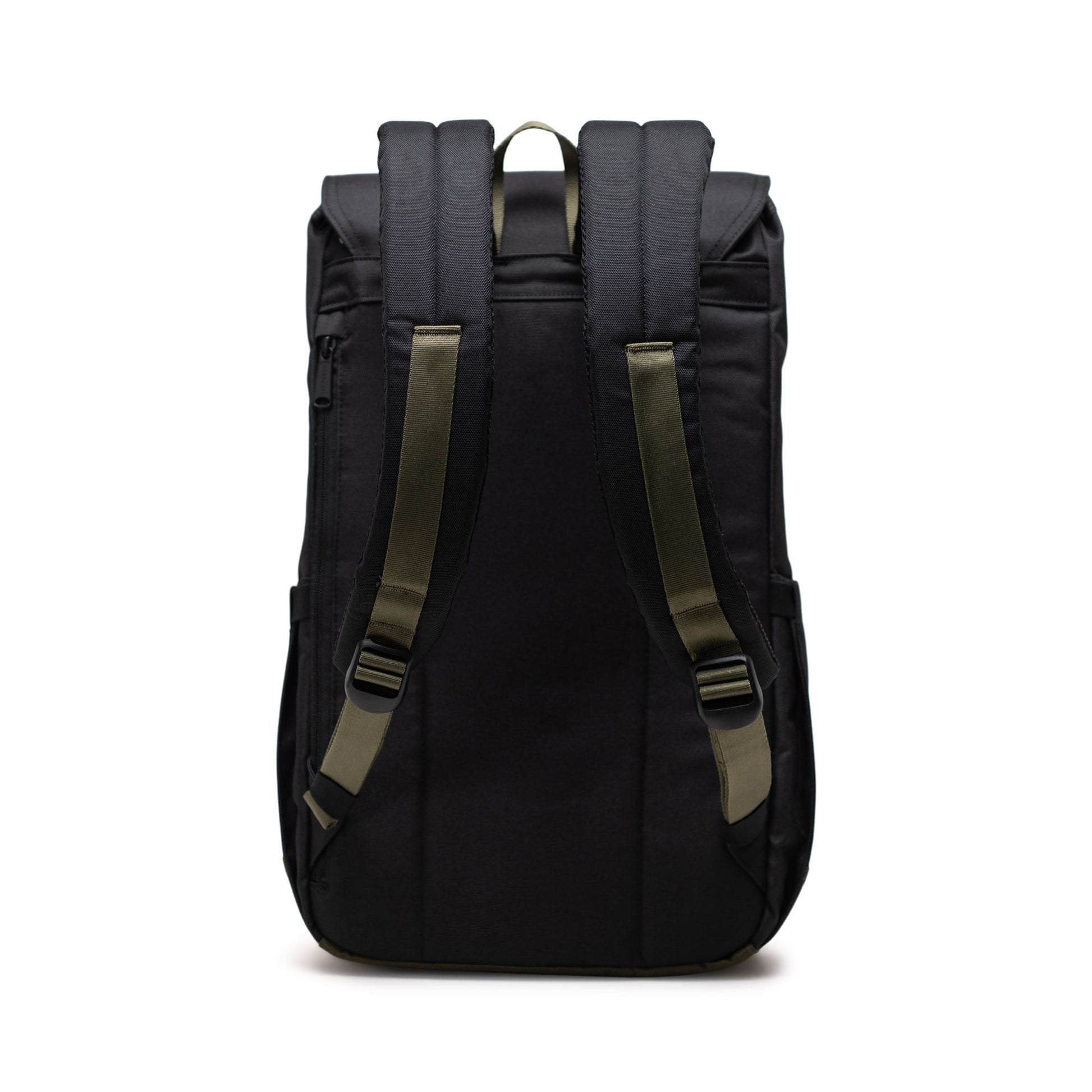Siyah - Yeşil Herschel Retreat Su İtici Kumaş 16" Laptop Uyumlu Mıknatıslı Kapama Sırt Çantası, 23 L