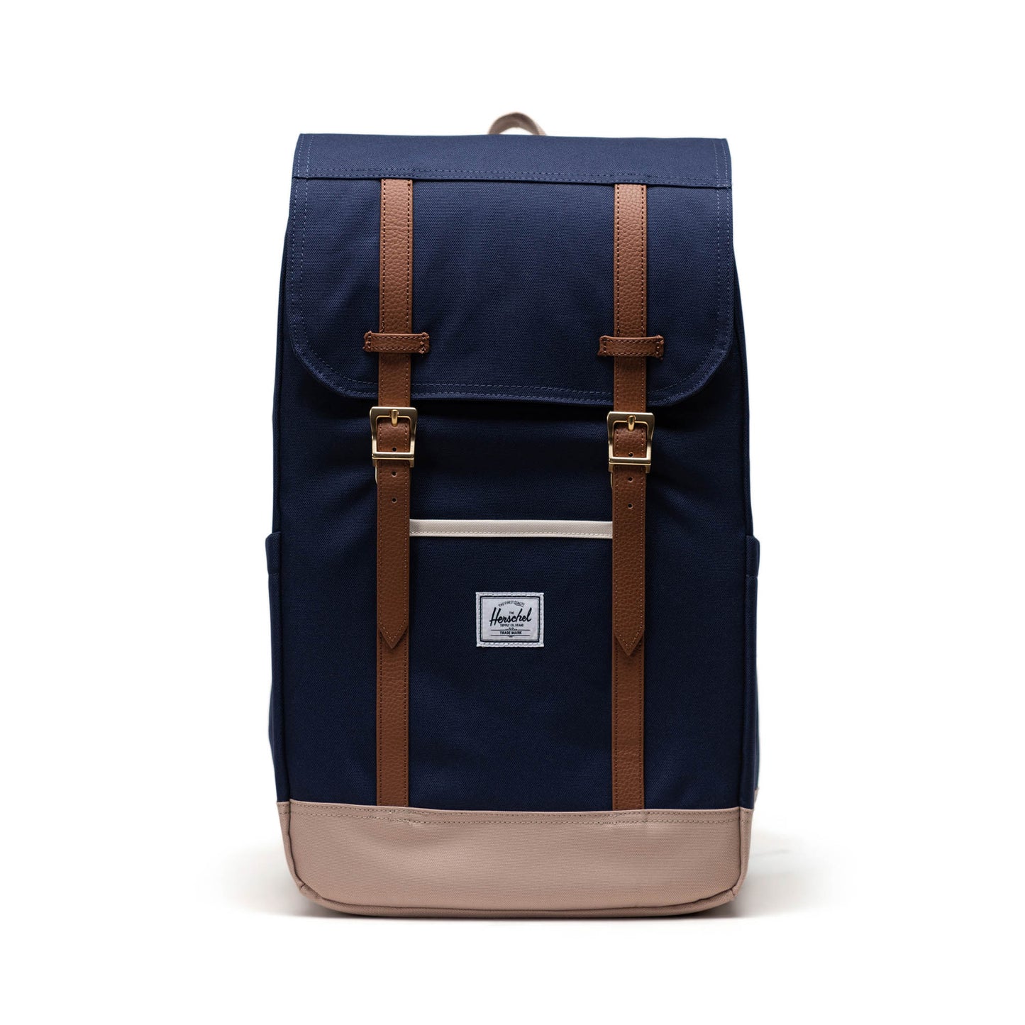 Lacivert - Vizon Herschel Retreat Su İtici Kumaş 16" Laptop Uyumlu Mıknatıslı Kapama Sırt Çantası, 23 L