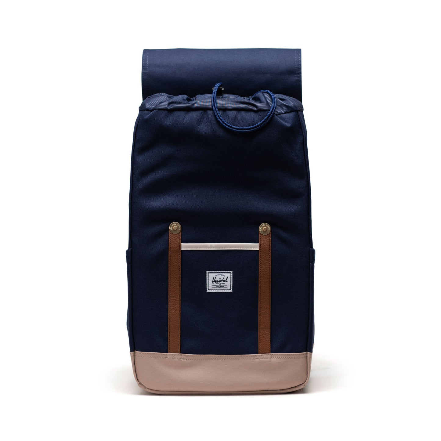 Lacivert - Vizon Herschel Retreat Su İtici Kumaş 16" Laptop Uyumlu Mıknatıslı Kapama Sırt Çantası, 23 L