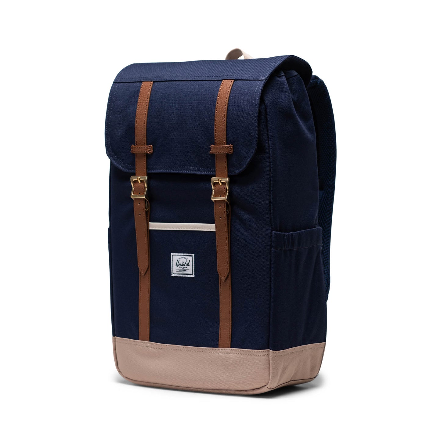Lacivert - Vizon Herschel Retreat Su İtici Kumaş 16" Laptop Uyumlu Mıknatıslı Kapama Sırt Çantası, 23 L