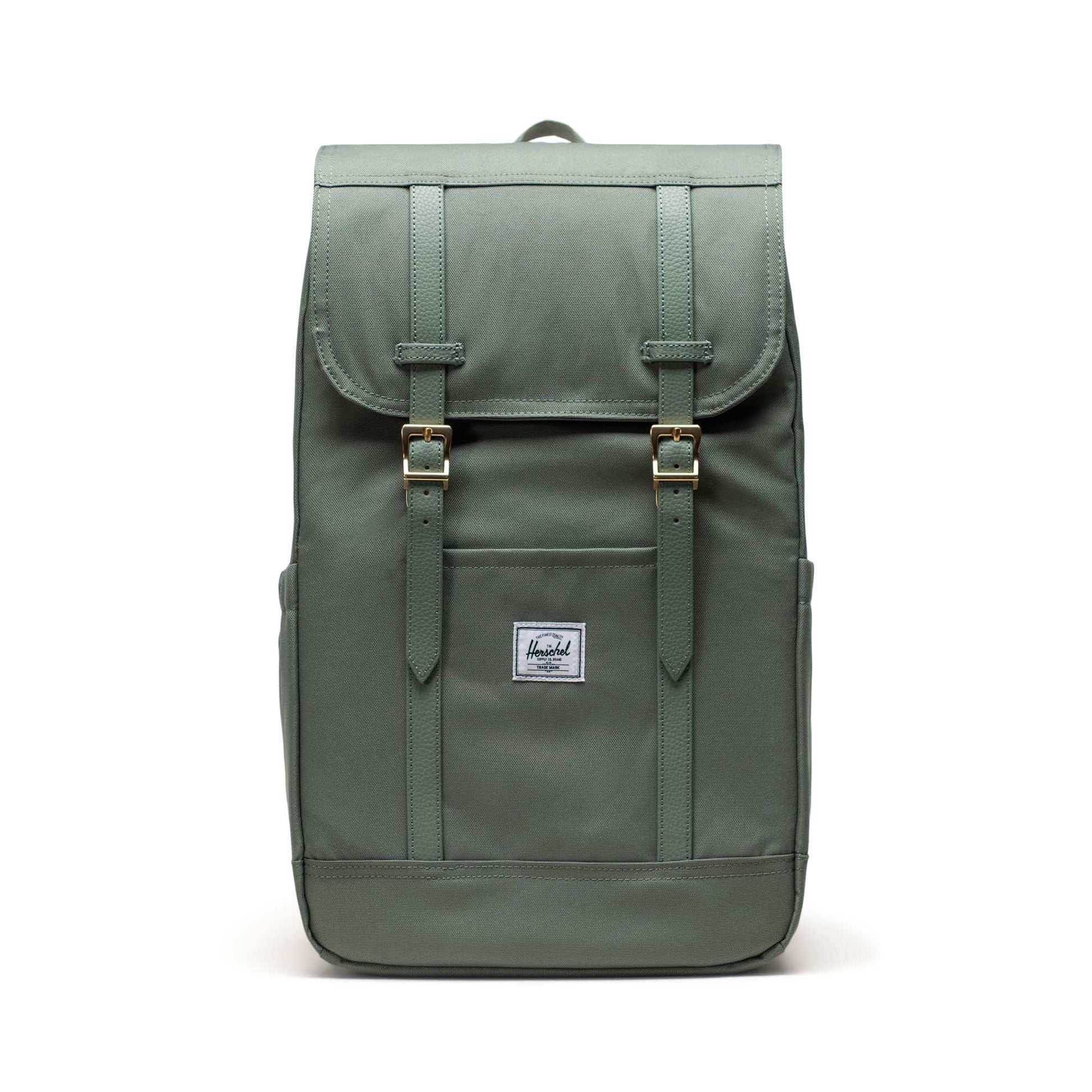 Açık Su Yeşili Herschel Retreat Su İtici Kumaş 16" Laptop Uyumlu Mıknatıslı Kapama Sırt Çantası, 23 L