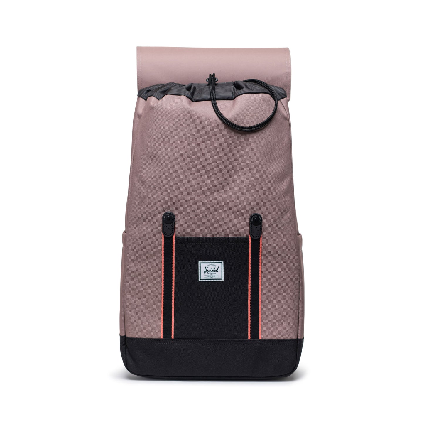 Vizon - Siyah Herschel Retreat Su İtici Kumaş 16" Laptop Uyumlu Mıknatıslı Kapama Sırt Çantası, 23 L