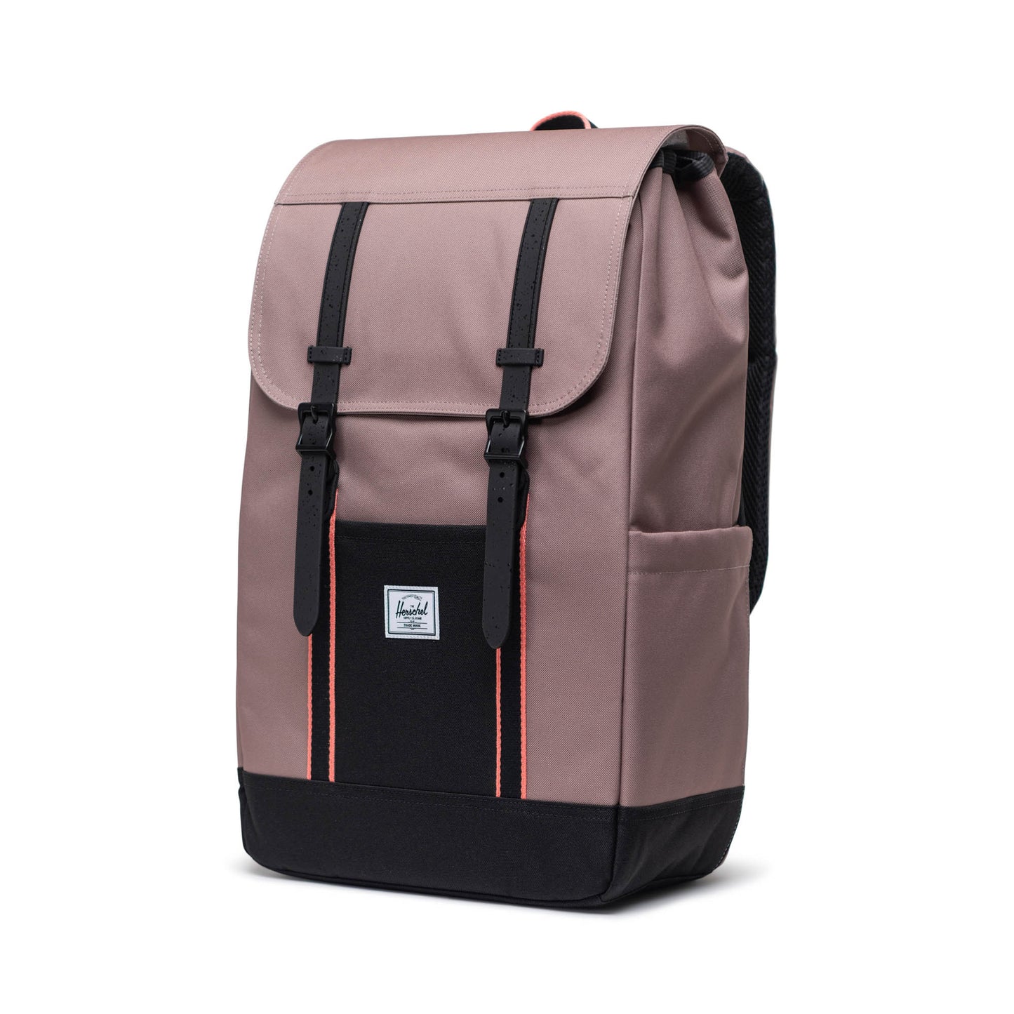 Vizon - Siyah Herschel Retreat Su İtici Kumaş 16" Laptop Uyumlu Mıknatıslı Kapama Sırt Çantası, 23 L