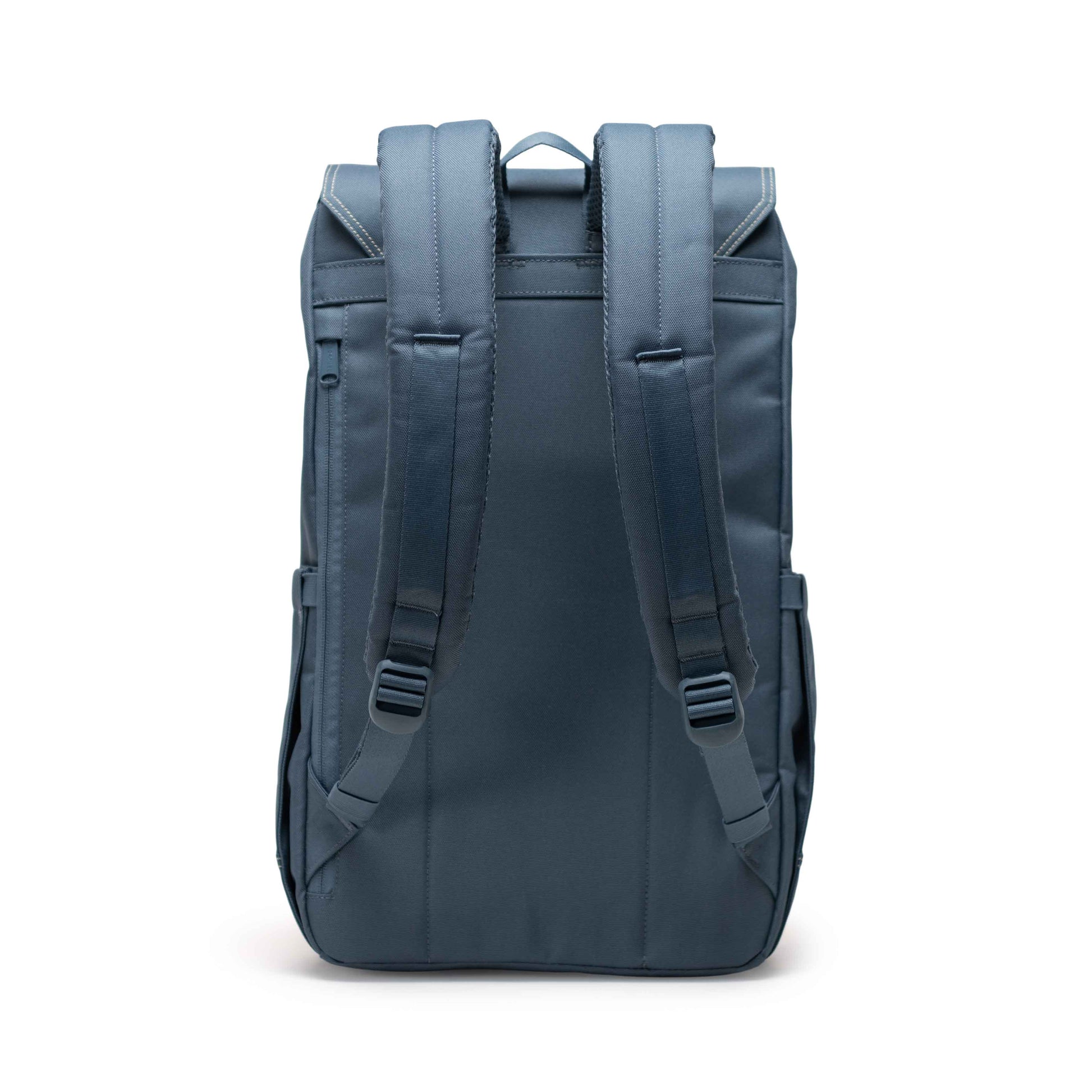 Dikişli Buğulu Mavi Herschel Retreat Su İtici Kumaş 16" Laptop Uyumlu Mıknatıslı Kapama Sırt Çantası, 23 L