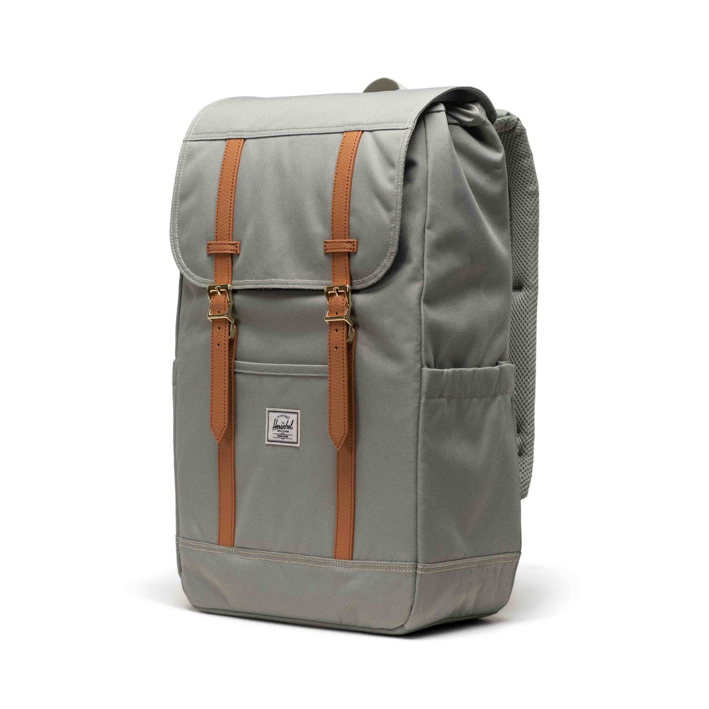 Puslu Yeşil Herschel Retreat Su İtici Kumaş 16" Laptop Uyumlu Mıknatıslı Kapama Sırt Çantası, 23 L