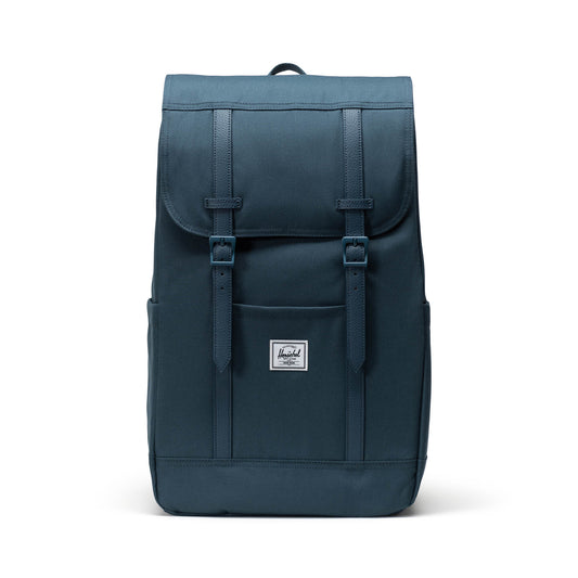 Derin Mavi Herschel Retreat Su İtici Kumaş 16" Laptop Uyumlu Mıknatıslı Kapama Sırt Çantası, 23 L