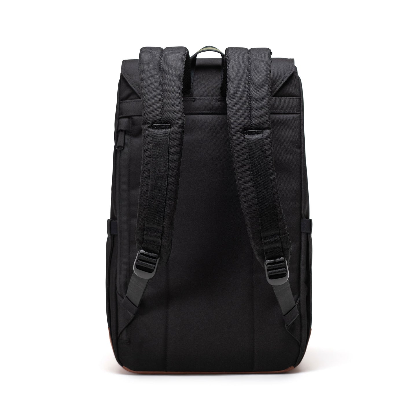 Siyah - Canlı Yeşil - Taba Herschel Retreat Su İtici Kumaş 16" Laptop Uyumlu Mıknatıslı Kapama Sırt Çantası, 23 L
