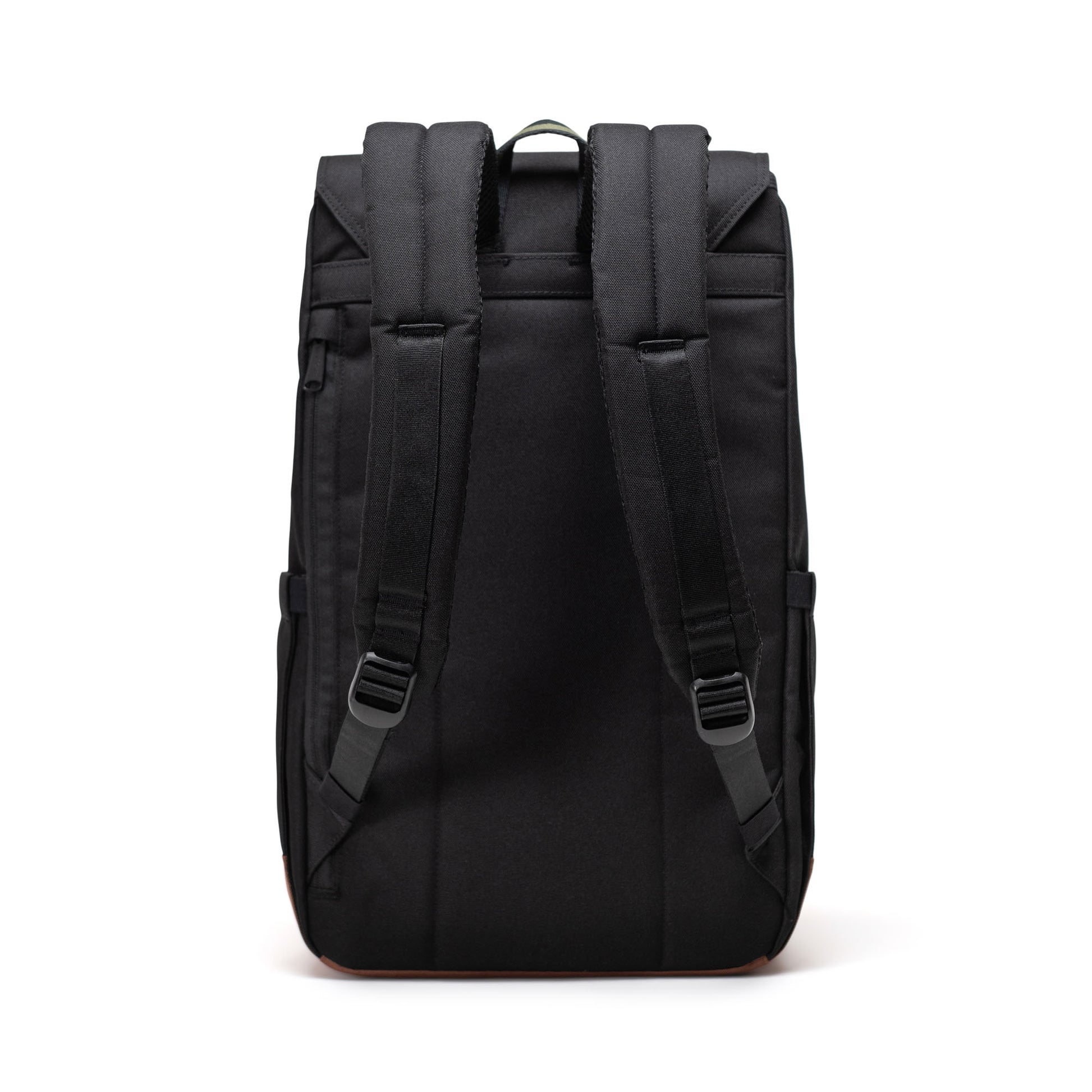 Siyah - Canlı Yeşil - Taba Herschel Retreat Su İtici Kumaş 16" Laptop Uyumlu Mıknatıslı Kapama Sırt Çantası, 23 L