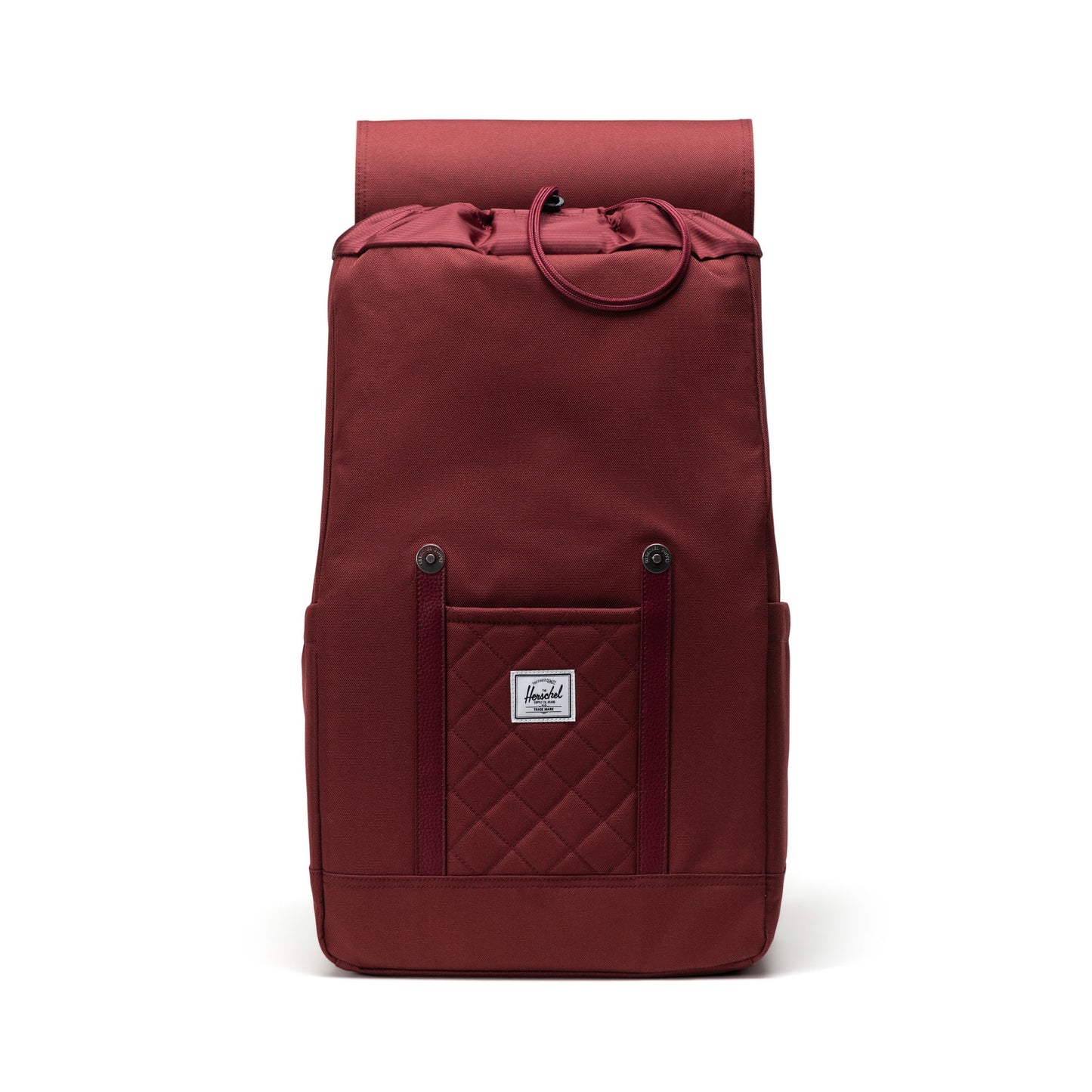 Mürdüm Kapitone Herschel Retreat Su İtici Kumaş 16" Laptop Uyumlu Mıknatıslı Kapama Sırt Çantası, 23 L